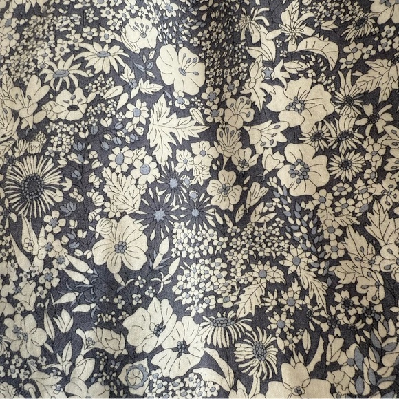 J.Crew Floral Print Neon Back Zip A-Line Mini Skirt Blue White Cotton Women’s 00 - Picture 4 of 6